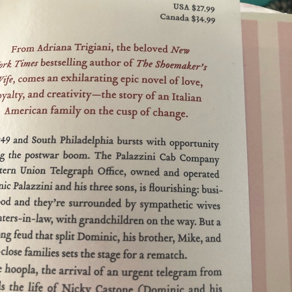 From Adriana Trigiani, the beloved New York Times-bestselling author - Picture 3 of 4